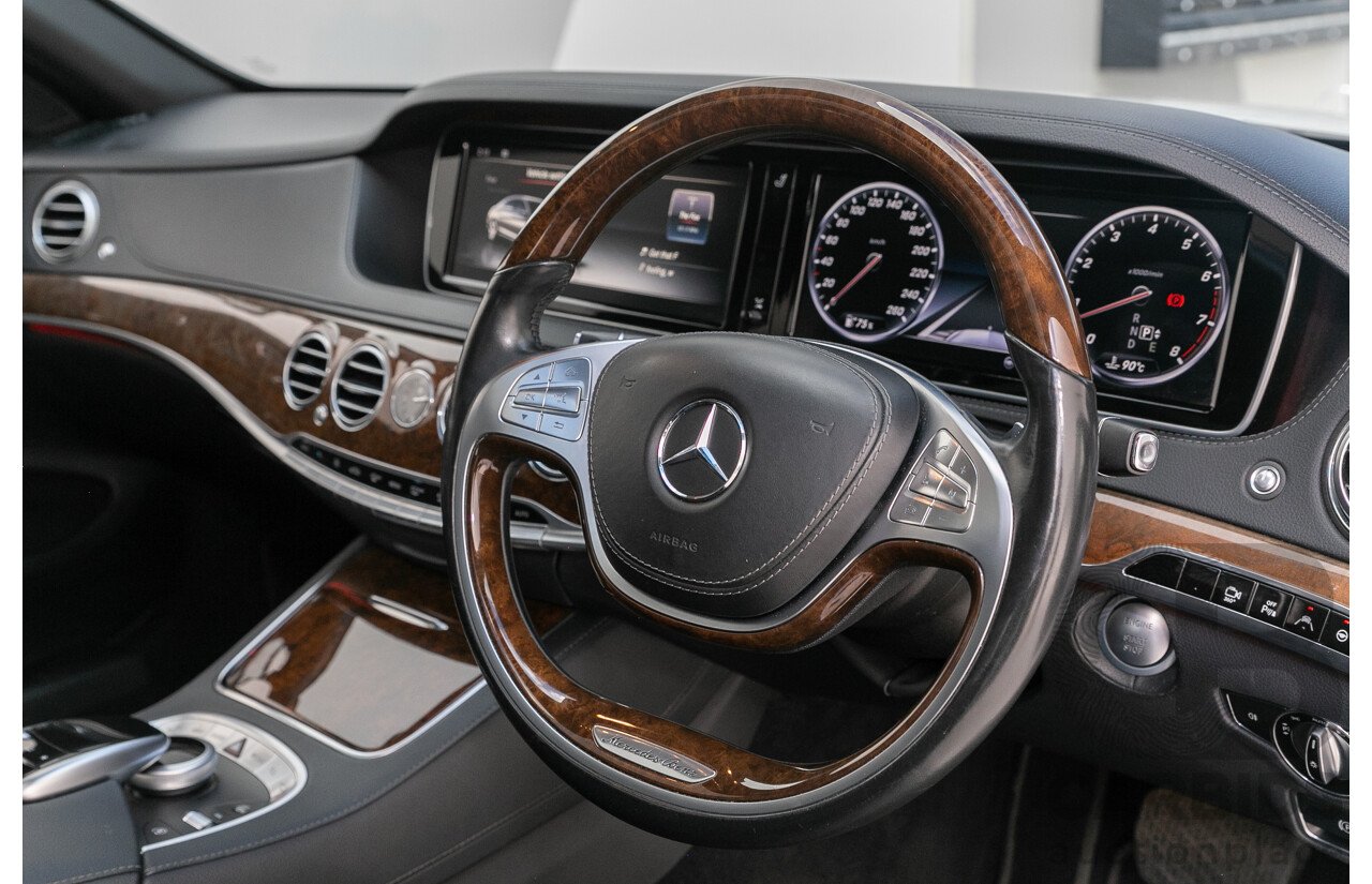 9/2014 Mercedes-Benz S500  222 4d Sedan White 4.7L Twin Turbo V8