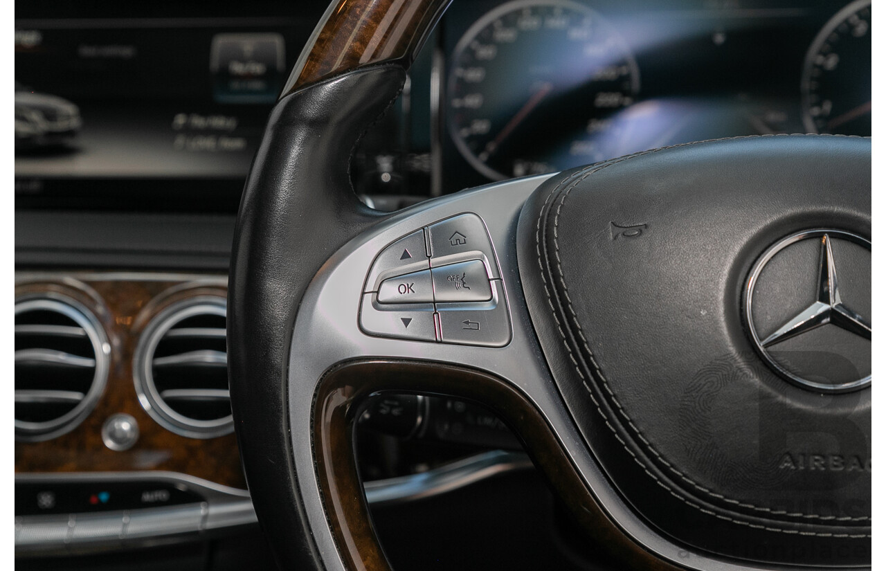 9/2014 Mercedes-Benz S500  222 4d Sedan White 4.7L Twin Turbo V8