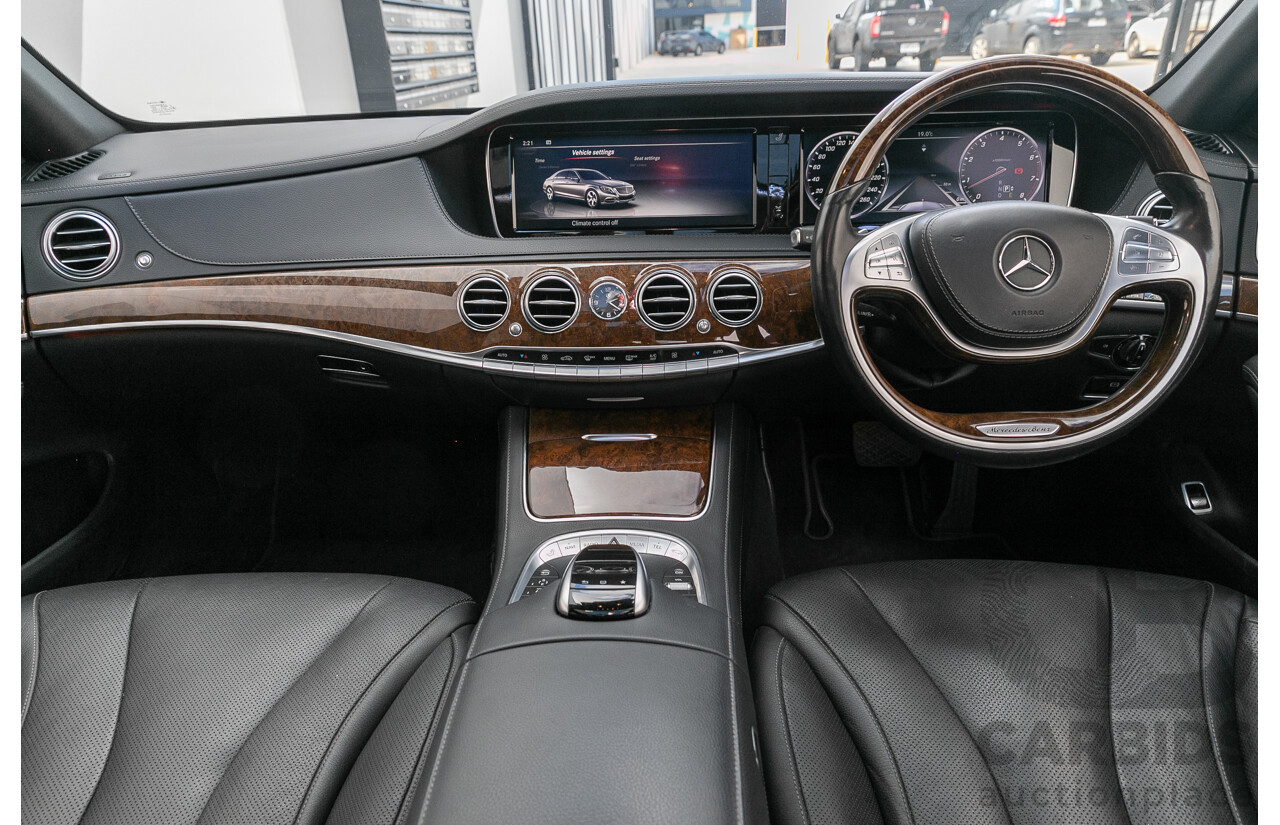 9/2014 Mercedes-Benz S500  222 4d Sedan White 4.7L Twin Turbo V8