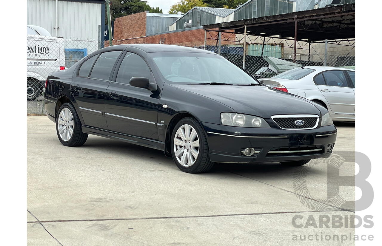 11/2005 Ford Fairmont GHIA BF 4d Sedan Black 5.4L