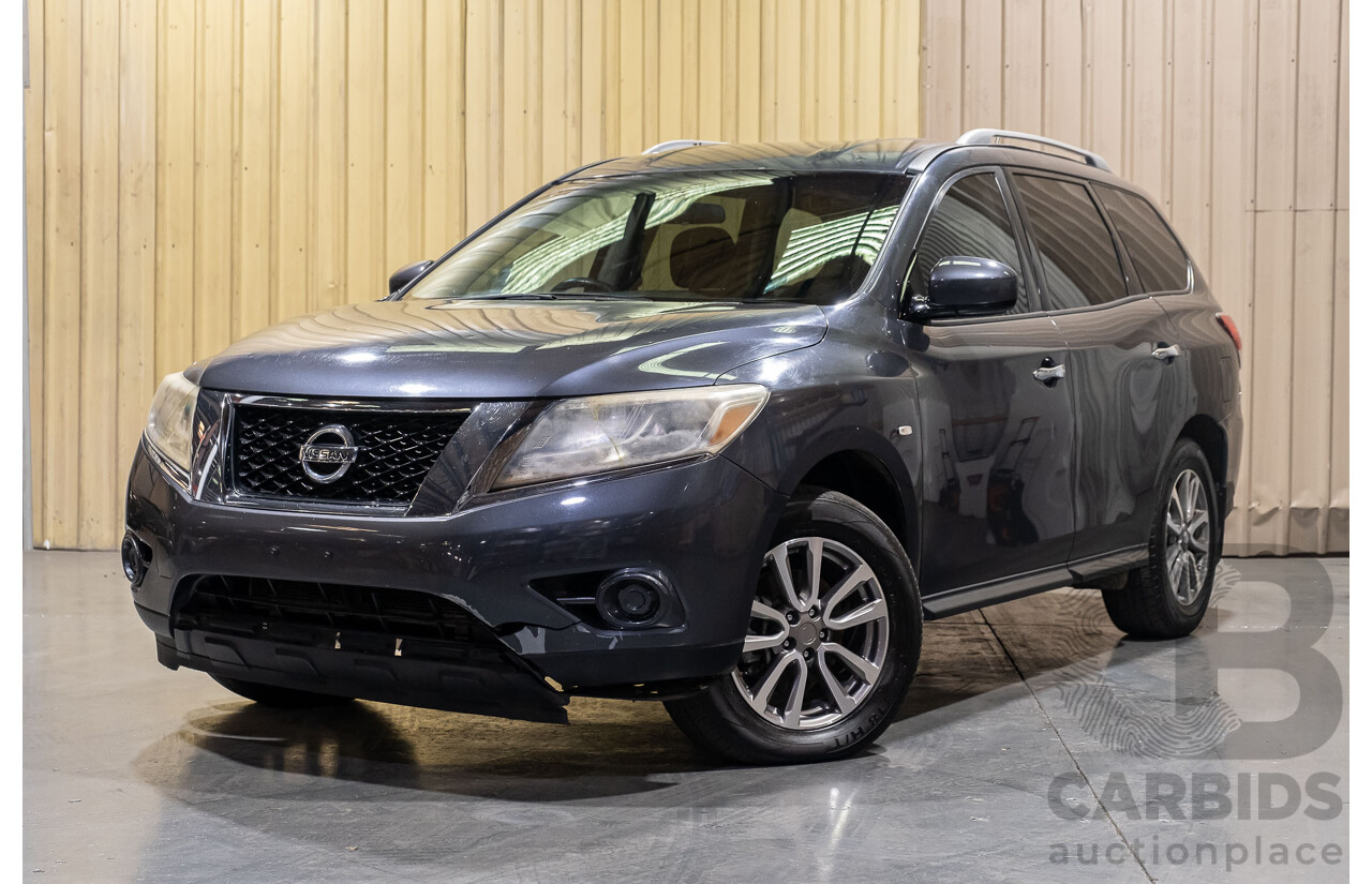 12/2013 Nissan Pathfinder ST (4x2) R52 4d Wagon Grey 3.5L - 7 Seater