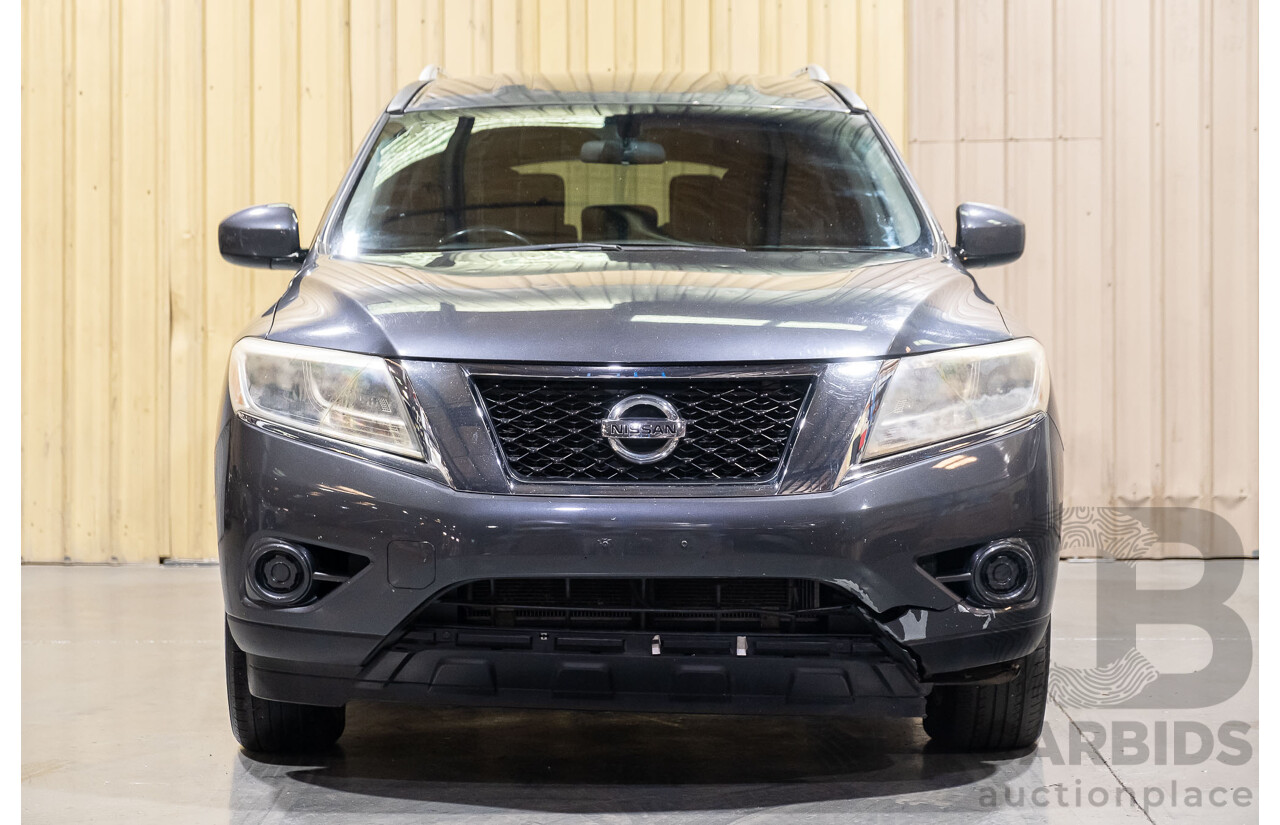 12/2013 Nissan Pathfinder ST (4x2) R52 4d Wagon Grey 3.5L - 7 Seater