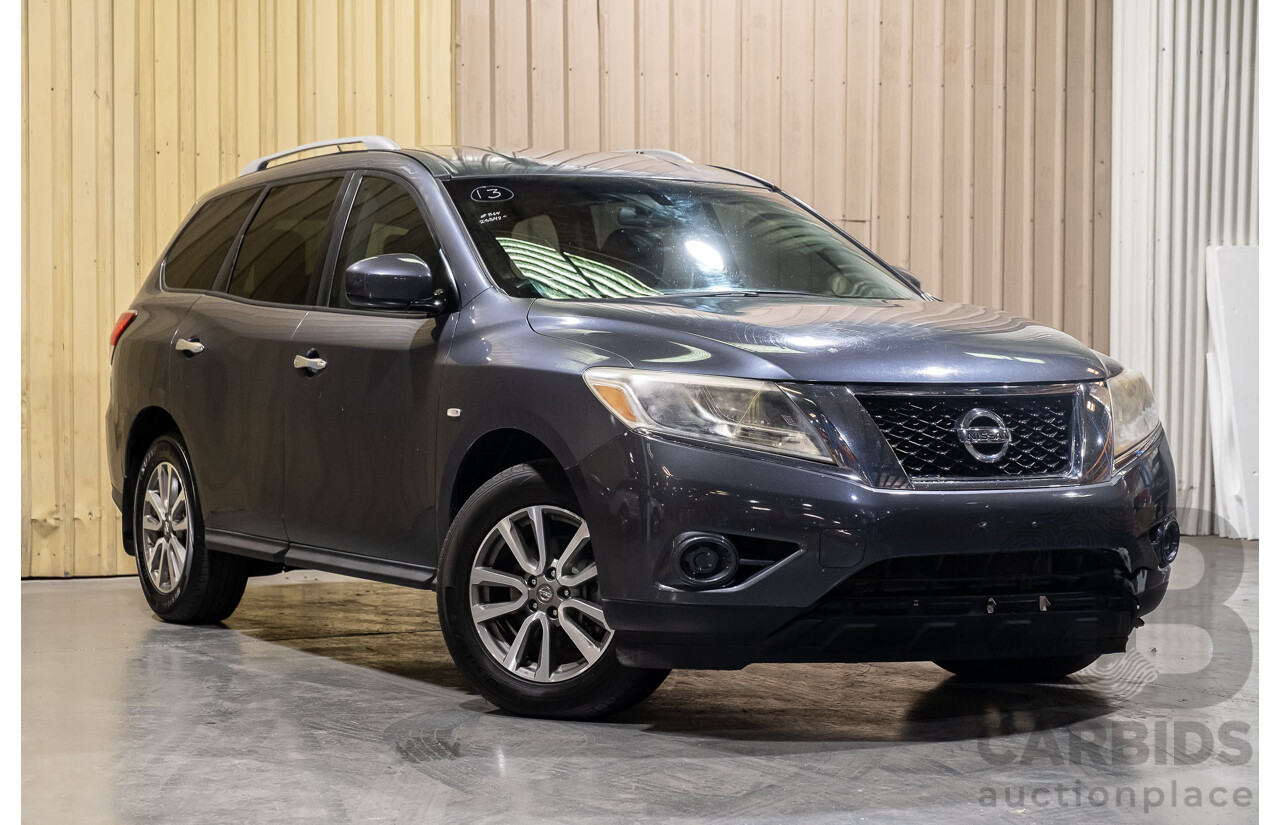 12/2013 Nissan Pathfinder ST (4x2) R52 4d Wagon Grey 3.5L - 7 Seater