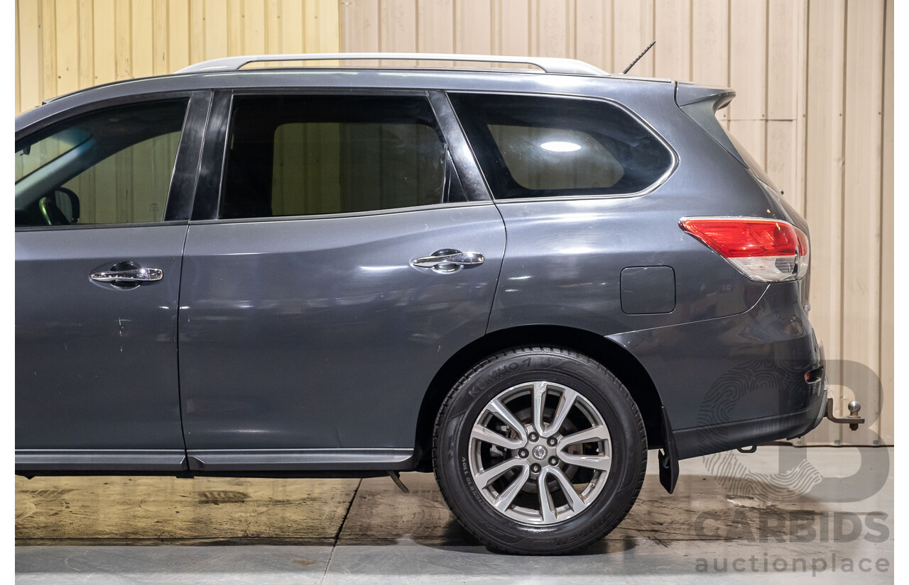 12/2013 Nissan Pathfinder ST (4x2) R52 4d Wagon Grey 3.5L - 7 Seater