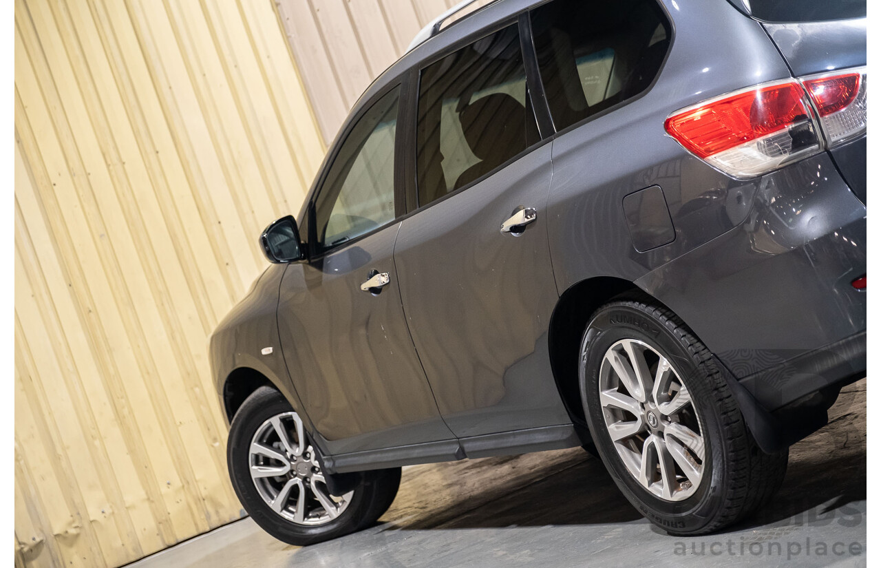 12/2013 Nissan Pathfinder ST (4x2) R52 4d Wagon Grey 3.5L - 7 Seater