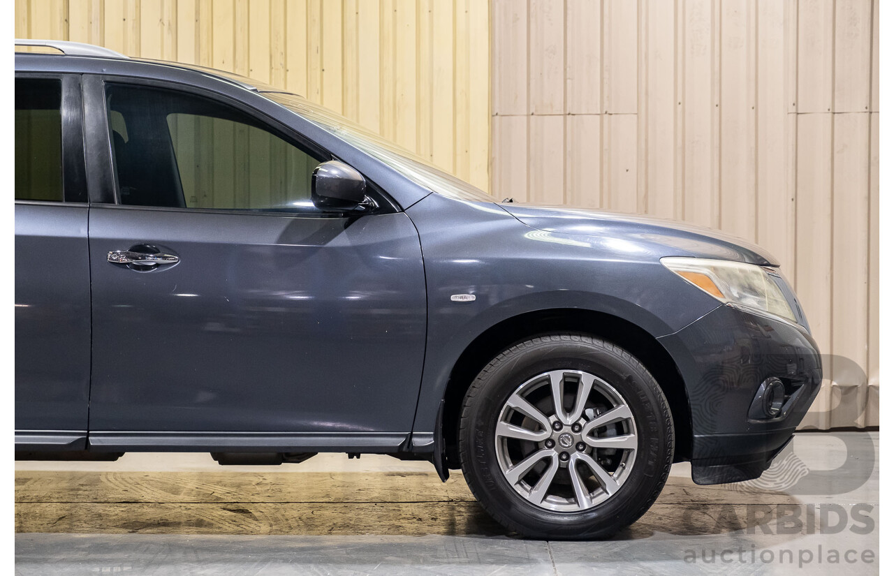 12/2013 Nissan Pathfinder ST (4x2) R52 4d Wagon Grey 3.5L - 7 Seater