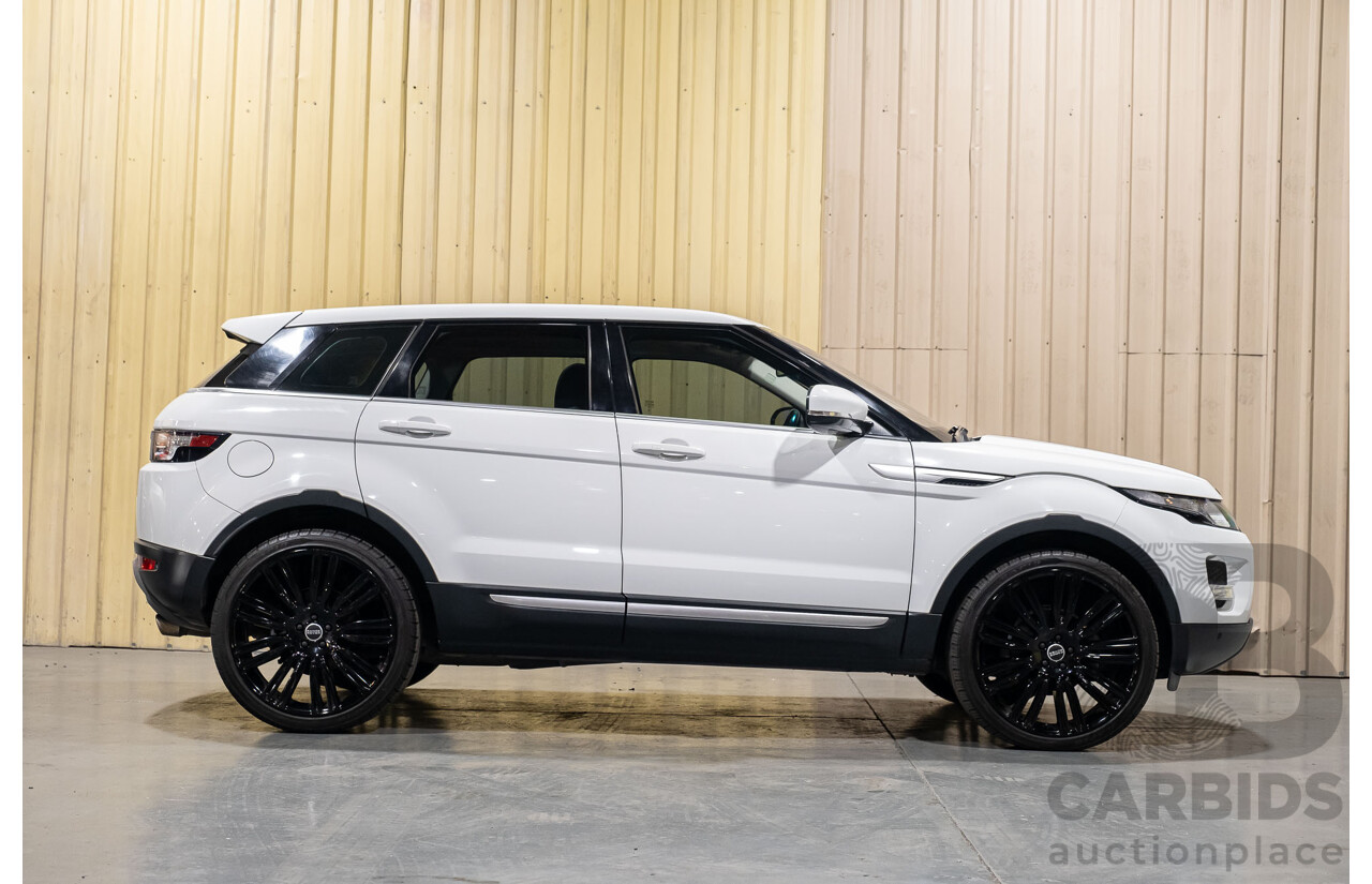 1/2012 Land Rover Range Rover Evoque Si4 PURE LV 5d Wagon White 2.0L Turbo Petrol