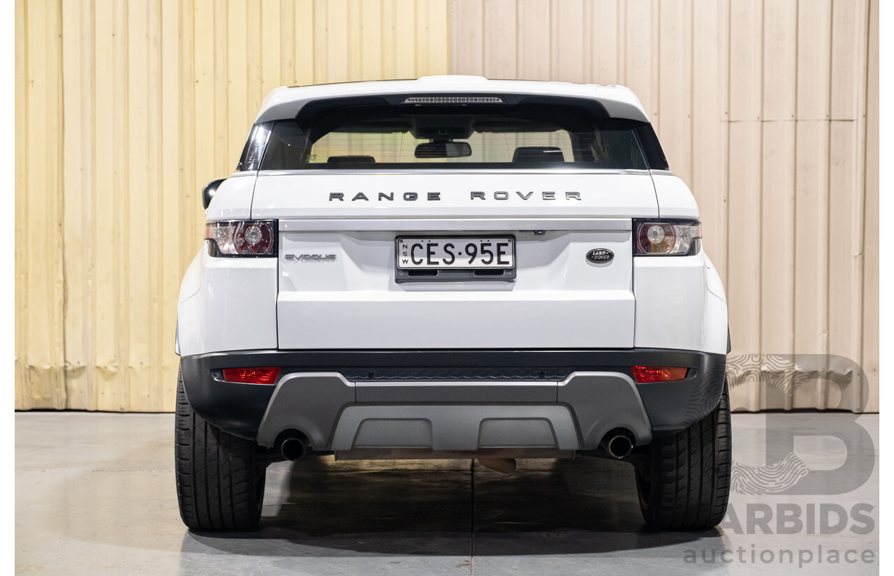 1/2012 Land Rover Range Rover Evoque Si4 PURE LV 5d Wagon White 2.0L Turbo Petrol