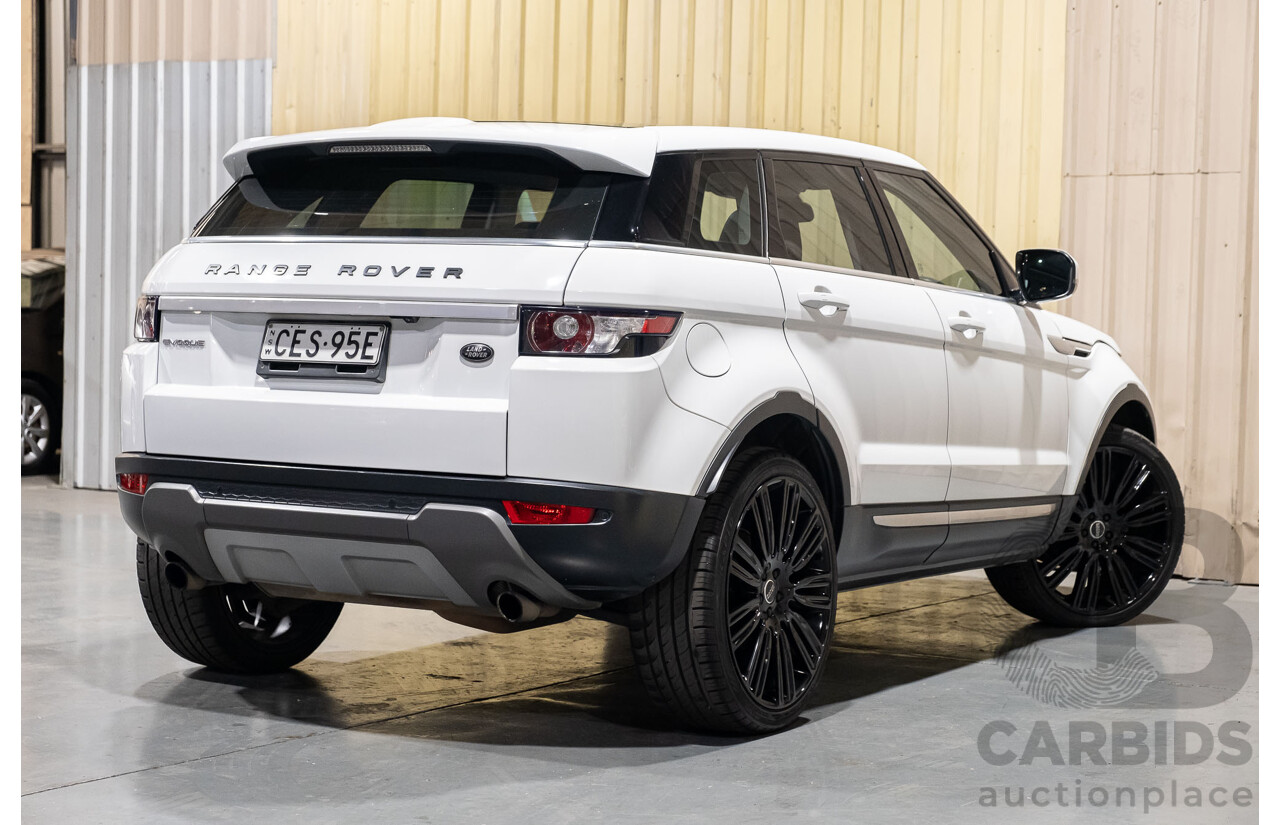 1/2012 Land Rover Range Rover Evoque Si4 PURE LV 5d Wagon White 2.0L Turbo Petrol