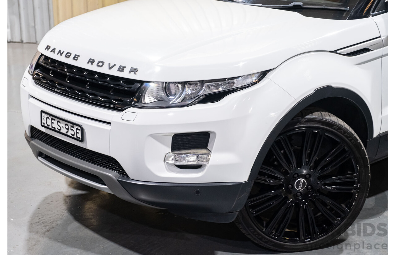 1/2012 Land Rover Range Rover Evoque Si4 PURE LV 5d Wagon White 2.0L Turbo Petrol