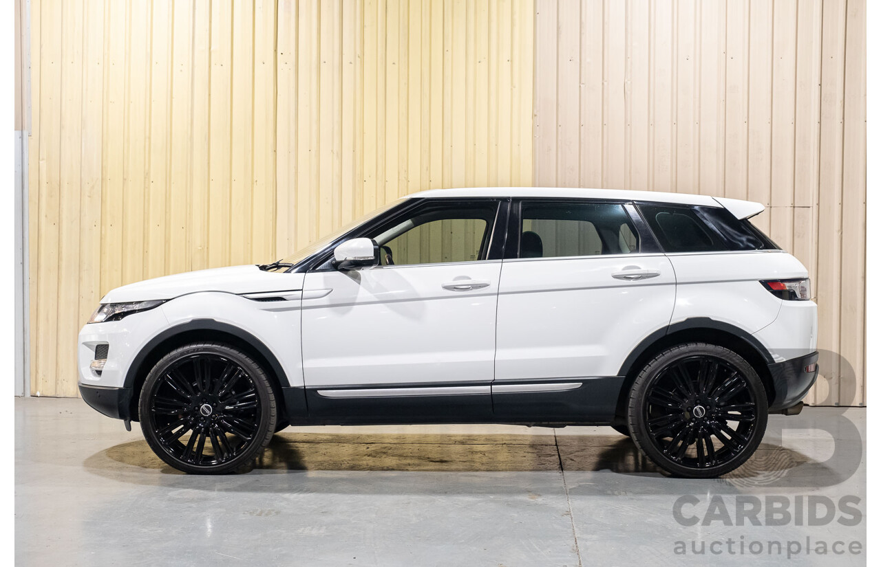 1/2012 Land Rover Range Rover Evoque Si4 PURE LV 5d Wagon White 2.0L Turbo Petrol