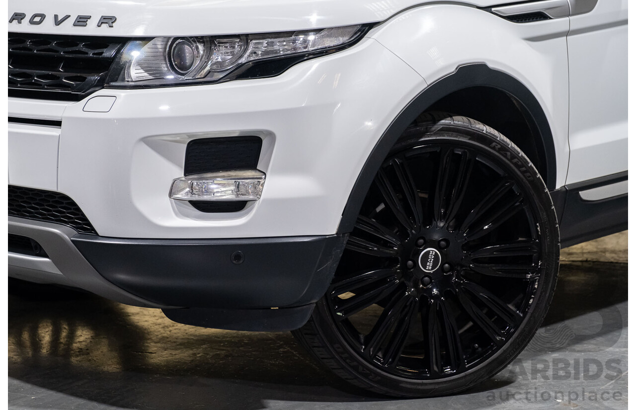 1/2012 Land Rover Range Rover Evoque Si4 PURE LV 5d Wagon White 2.0L Turbo Petrol