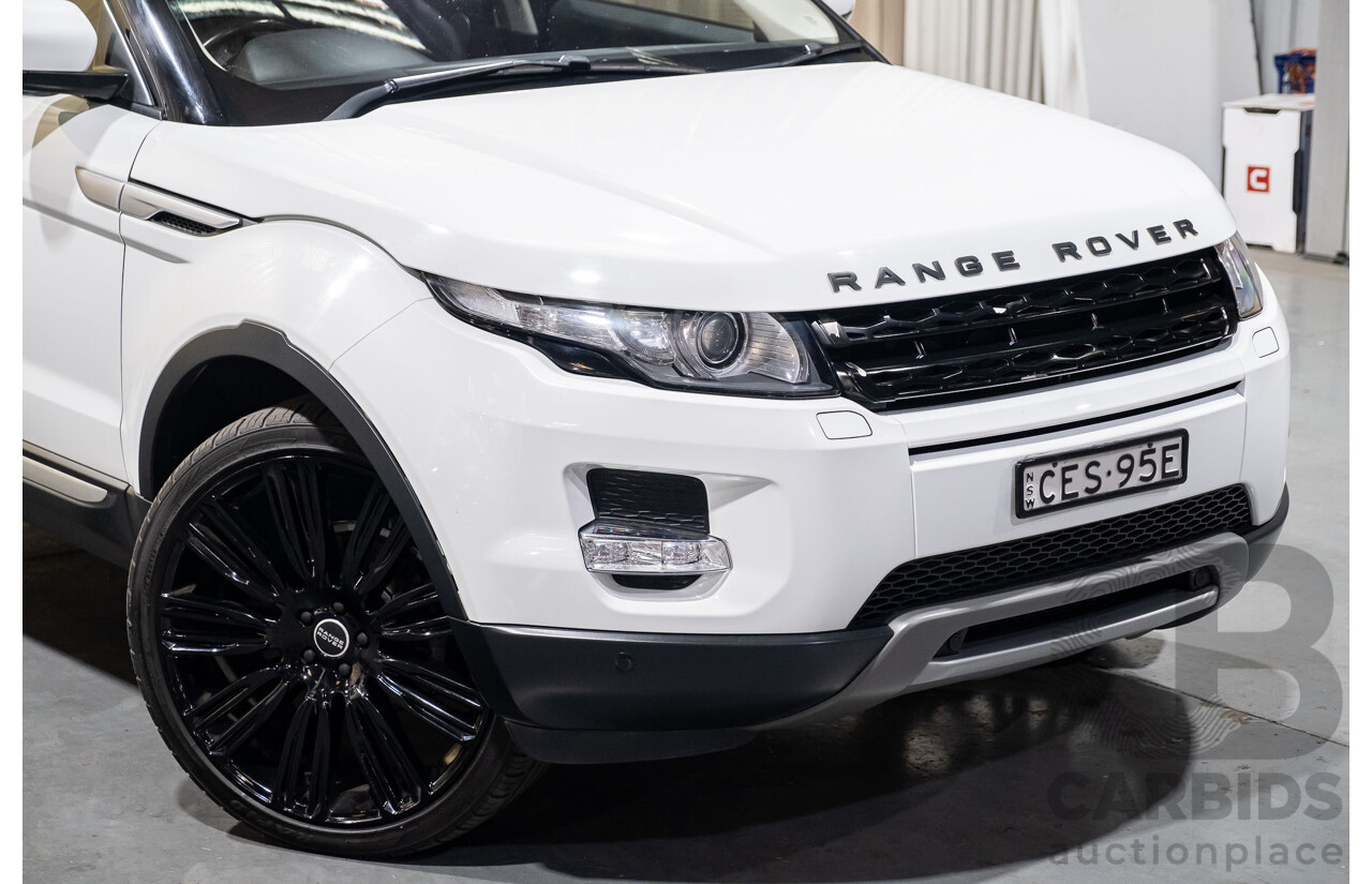 1/2012 Land Rover Range Rover Evoque Si4 PURE LV 5d Wagon White 2.0L Turbo Petrol