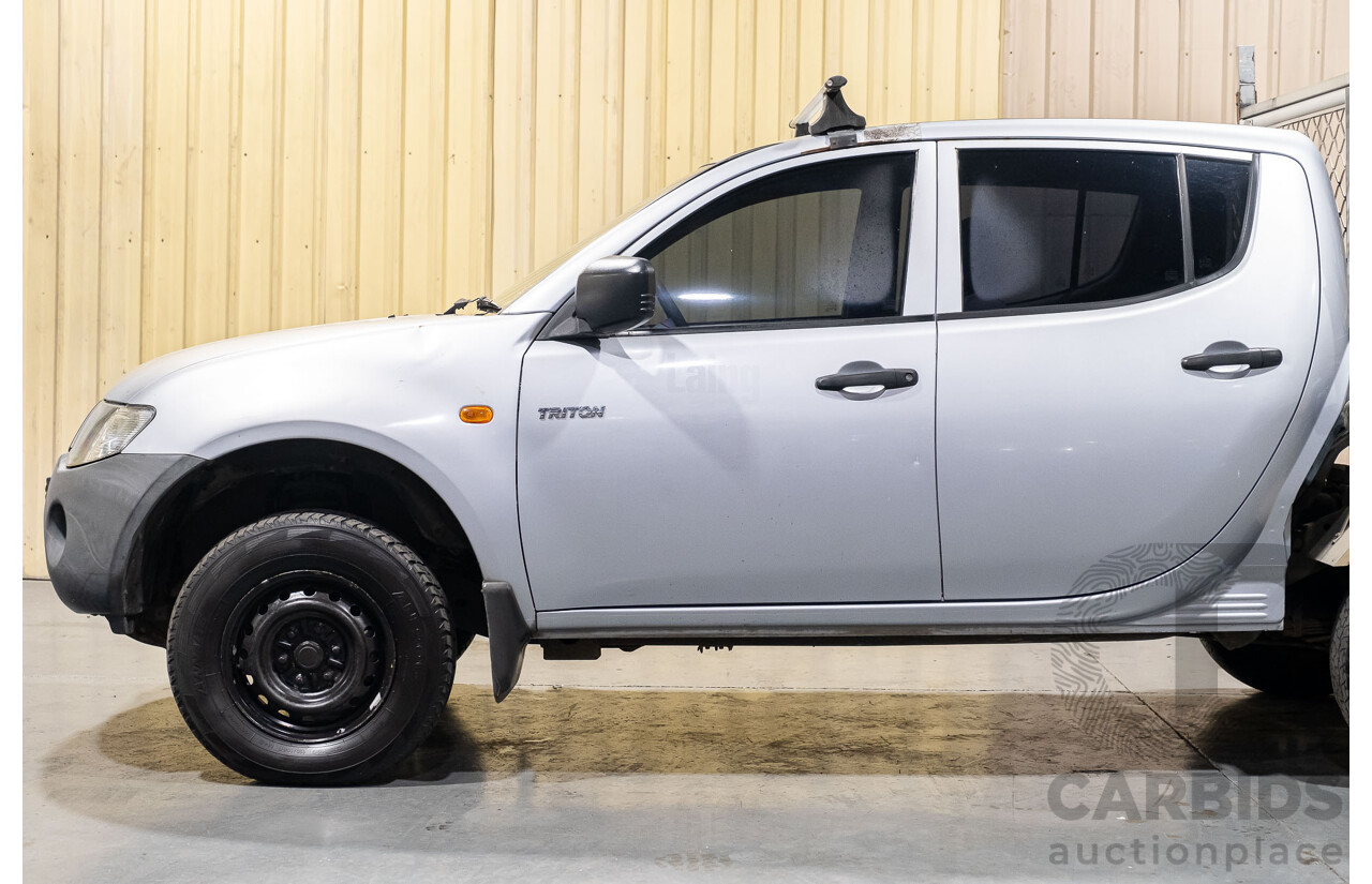 7/2008 Mitsubishi Triton GLX (4x4) ML MY08 Double Cab Utility Silver 3.2L Turbo Diesel