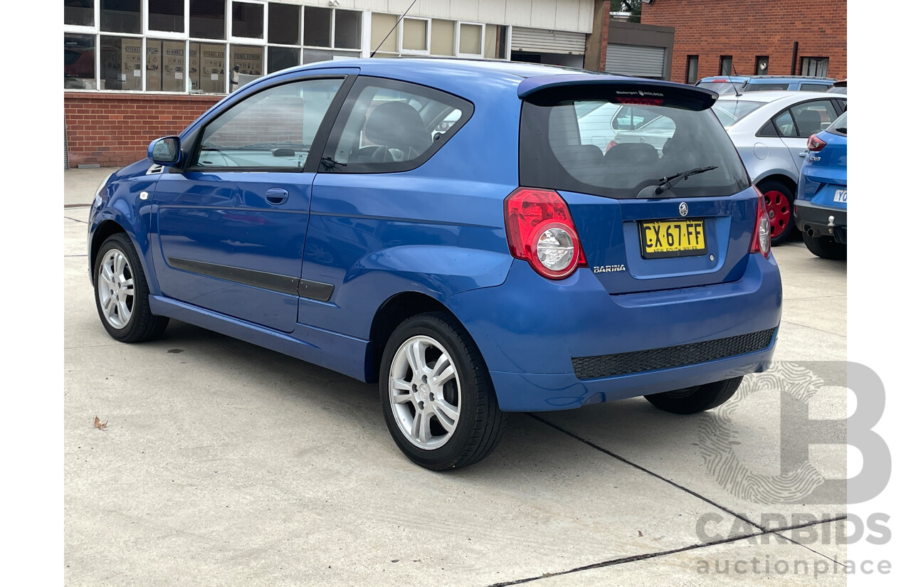 11/2008 Holden Barina  TK MY08 3d Hatchback Blue 1.6L