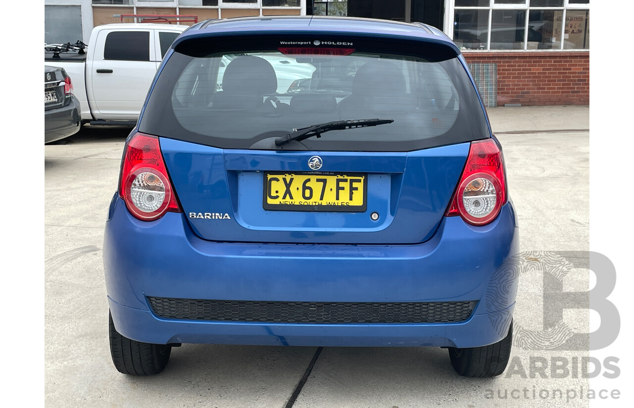 11/2008 Holden Barina  TK MY08 3d Hatchback Blue 1.6L