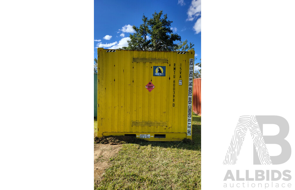 2015 2.9m High Hazardous Materials Containers - Yellow