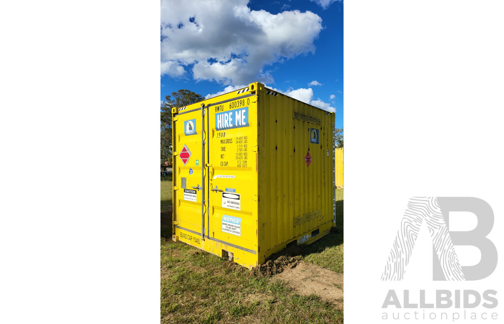 2015 2.9m High Hazardous Materials Containers - Yellow