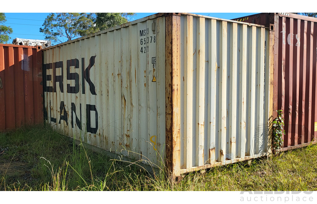 2004 40ft Mersk 2.6m High Shipping Container - Grey