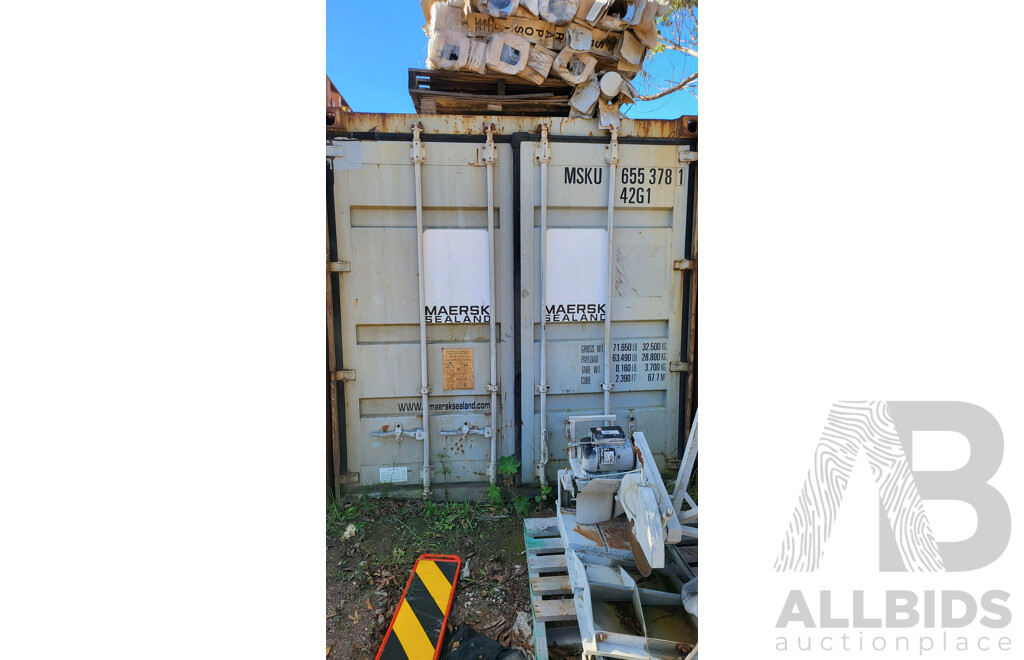 2004 40ft Mersk 2.6m High Shipping Container - Grey