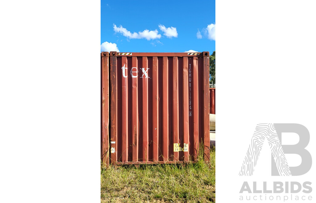 2002 40ft 2.9m High Shipping Container - Red