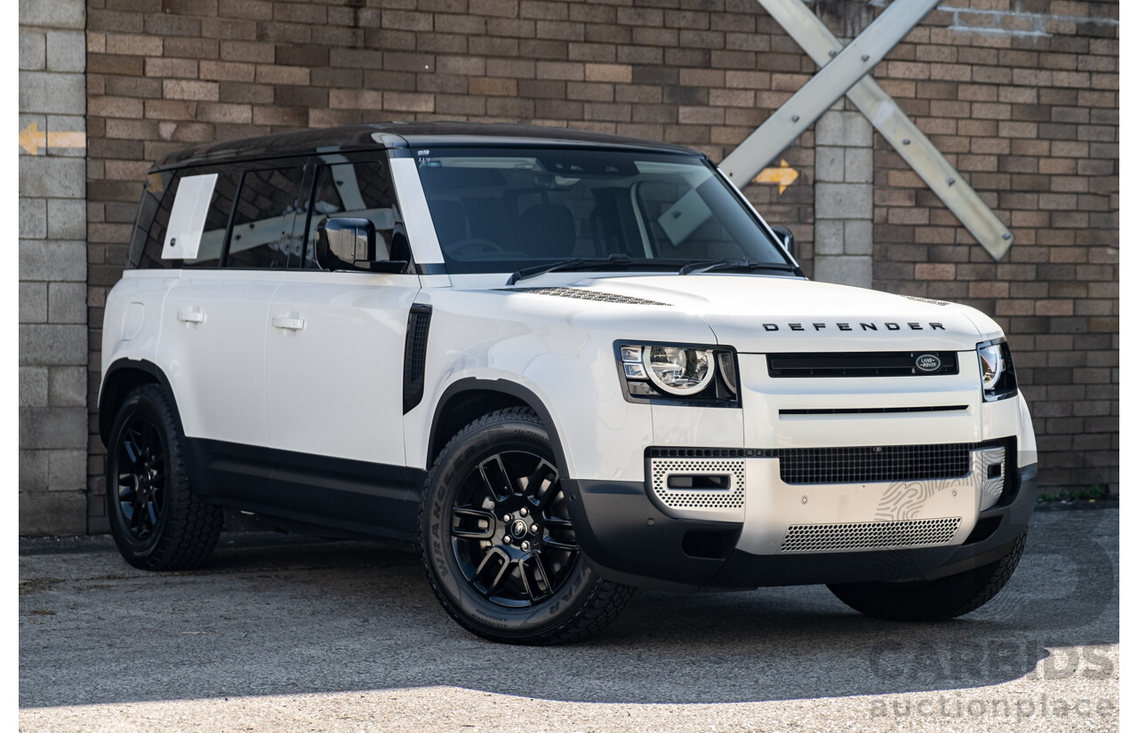 03/2022 Land Rover Defender 110 D250 (4x4) L663 MY22 4d Wagon Fuji White 3.0L Twin Turbo Diesel