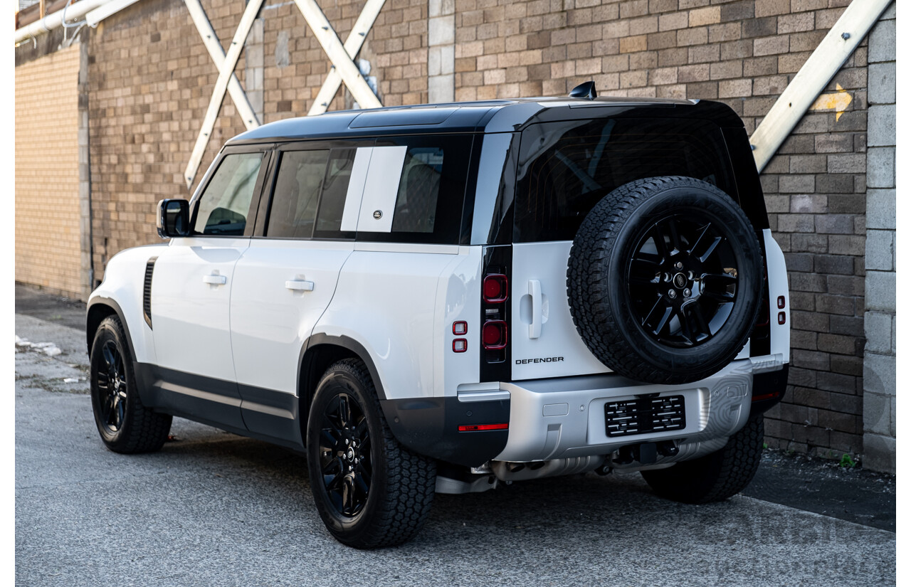 03/2022 Land Rover Defender 110 D250 (4x4) L663 MY22 4d Wagon Fuji White 3.0L Twin Turbo Diesel