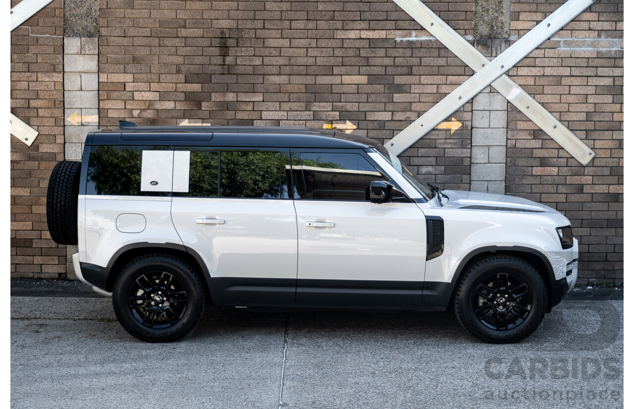 03/2022 Land Rover Defender 110 D250 (4x4) L663 MY22 4d Wagon Fuji White 3.0L Twin Turbo Diesel