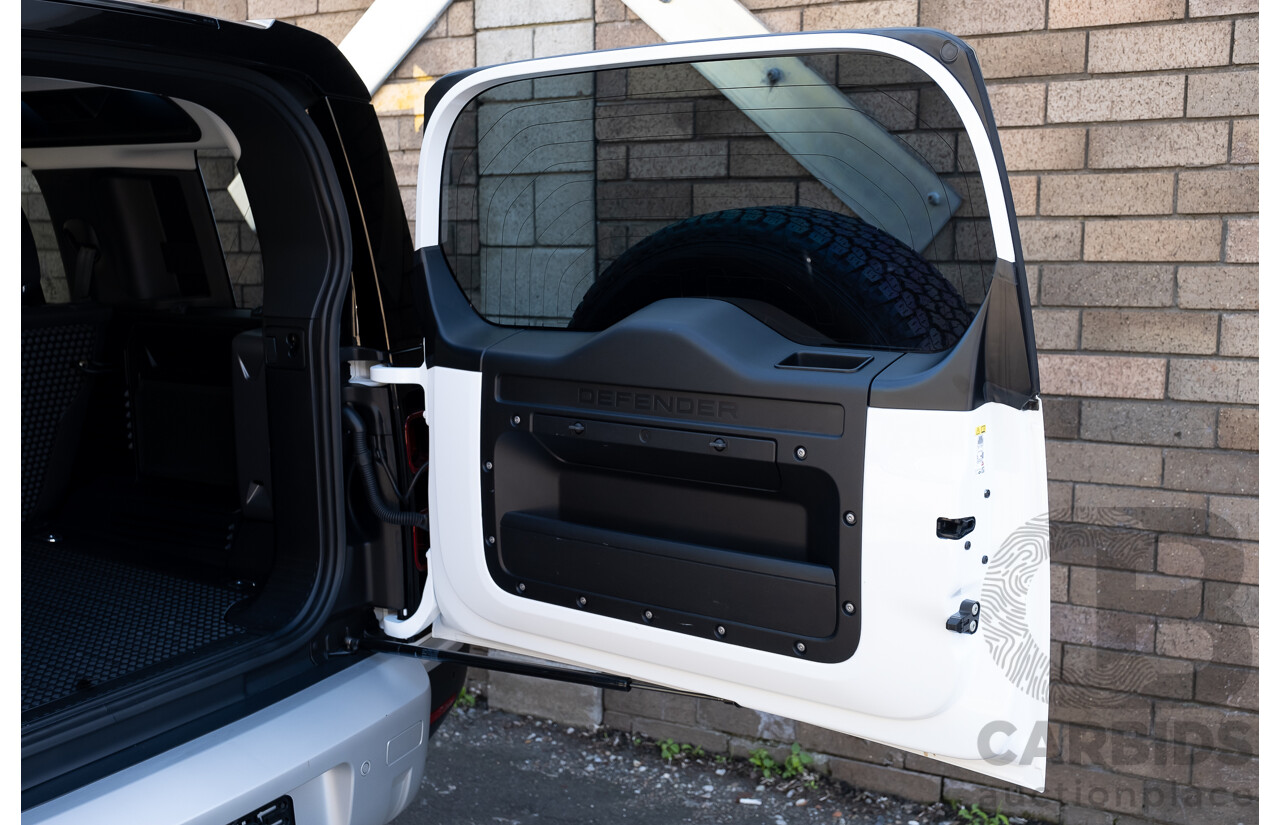 03/2022 Land Rover Defender 110 D250 (4x4) L663 MY22 4d Wagon Fuji White 3.0L Twin Turbo Diesel