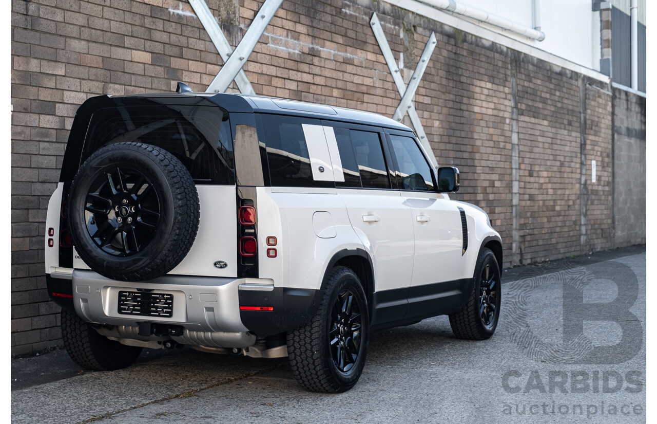 03/2022 Land Rover Defender 110 D250 (4x4) L663 MY22 4d Wagon Fuji White 3.0L Twin Turbo Diesel