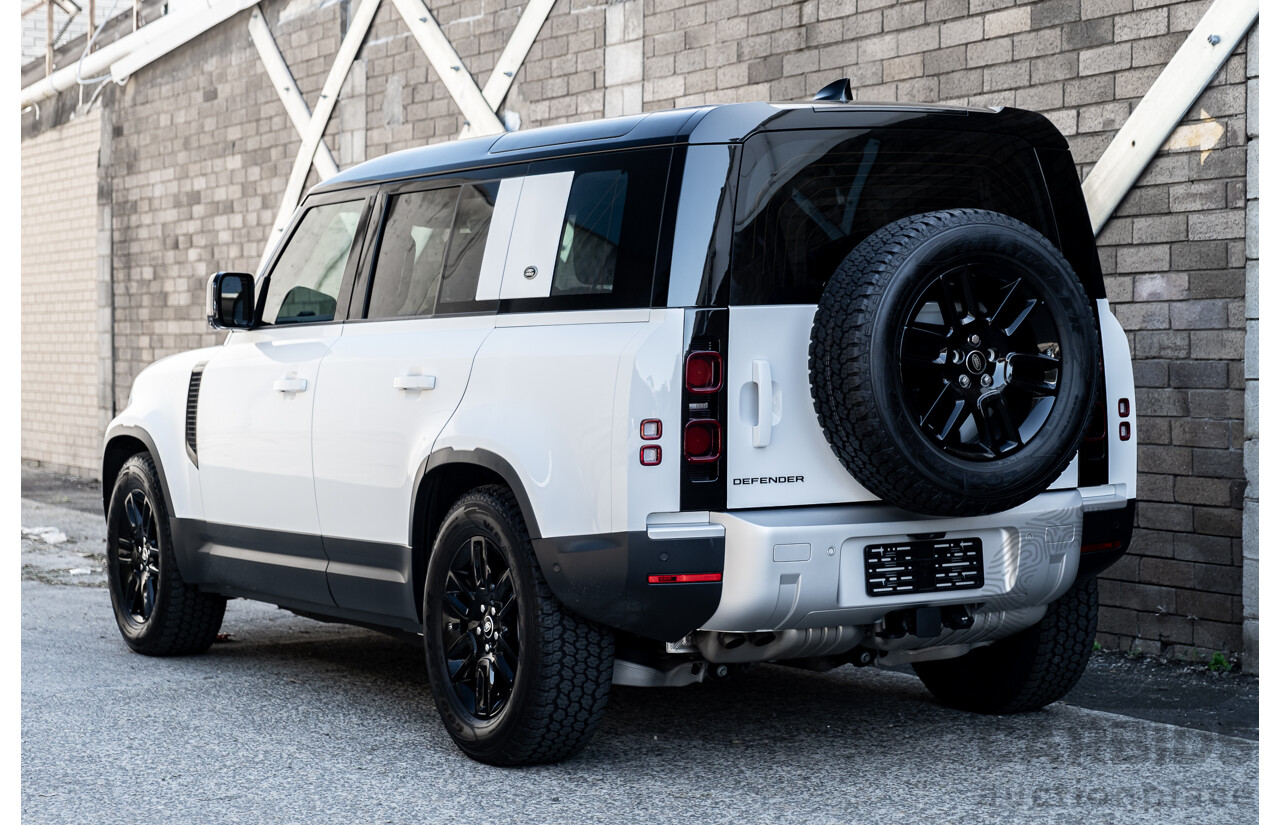 03/2022 Land Rover Defender 110 D250 (4x4) L663 MY22 4d Wagon Fuji White 3.0L Twin Turbo Diesel