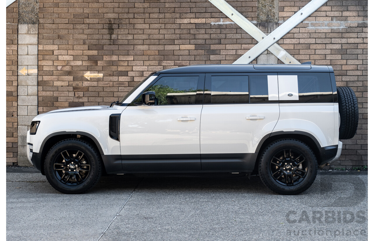 03/2022 Land Rover Defender 110 D250 (4x4) L663 MY22 4d Wagon Fuji White 3.0L Twin Turbo Diesel