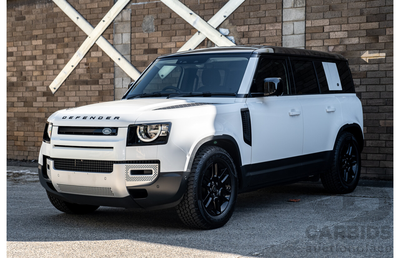 03/2022 Land Rover Defender 110 D250 (4x4) L663 MY22 4d Wagon Fuji White 3.0L Twin Turbo Diesel