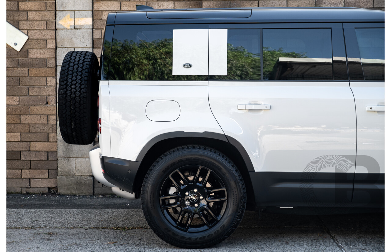 03/2022 Land Rover Defender 110 D250 (4x4) L663 MY22 4d Wagon Fuji White 3.0L Twin Turbo Diesel