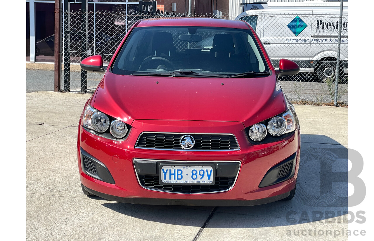 8/2012 Holden Barina  TM 5d Hatchback Red 1.6L