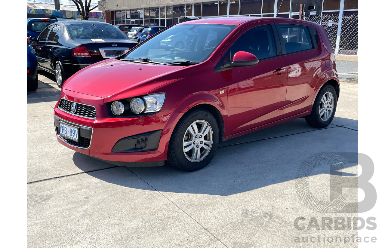 8/2012 Holden Barina  TM 5d Hatchback Red 1.6L