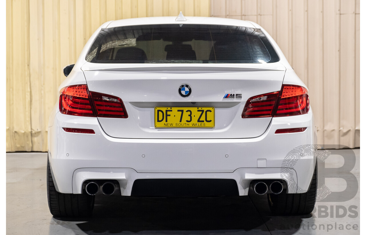 6/2012 BMW M5 F10 MY12 4d Sedan White 4.4L Twin Turbo V8