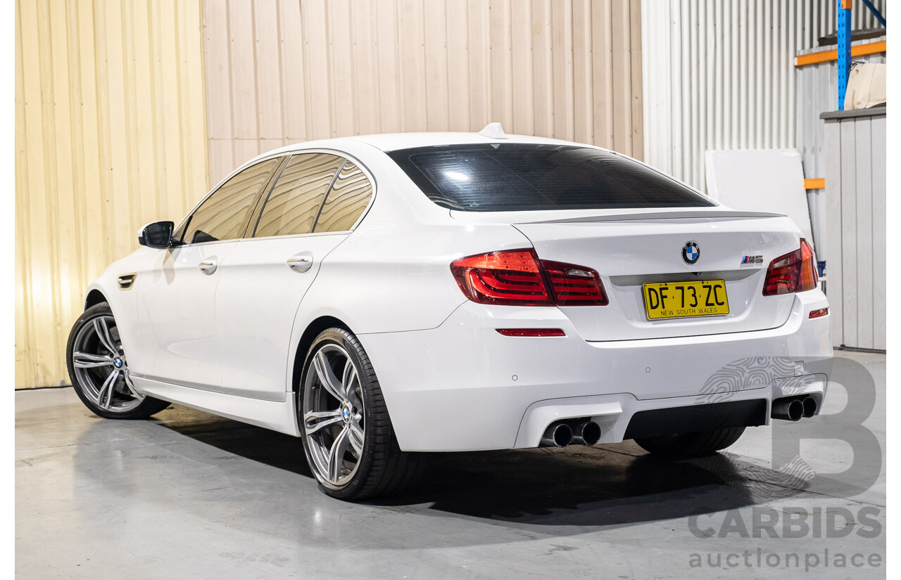 6/2012 BMW M5 F10 MY12 4d Sedan White 4.4L Twin Turbo V8