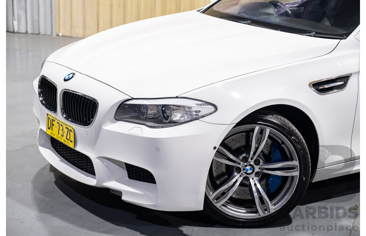 6/2012 BMW M5 F10 MY12 4d Sedan White 4.4L Twin Turbo V8