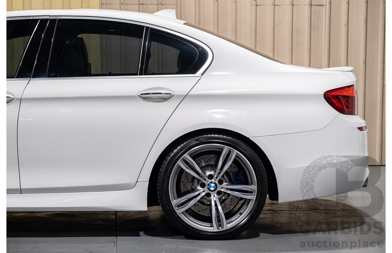 6/2012 BMW M5 F10 MY12 4d Sedan White 4.4L Twin Turbo V8