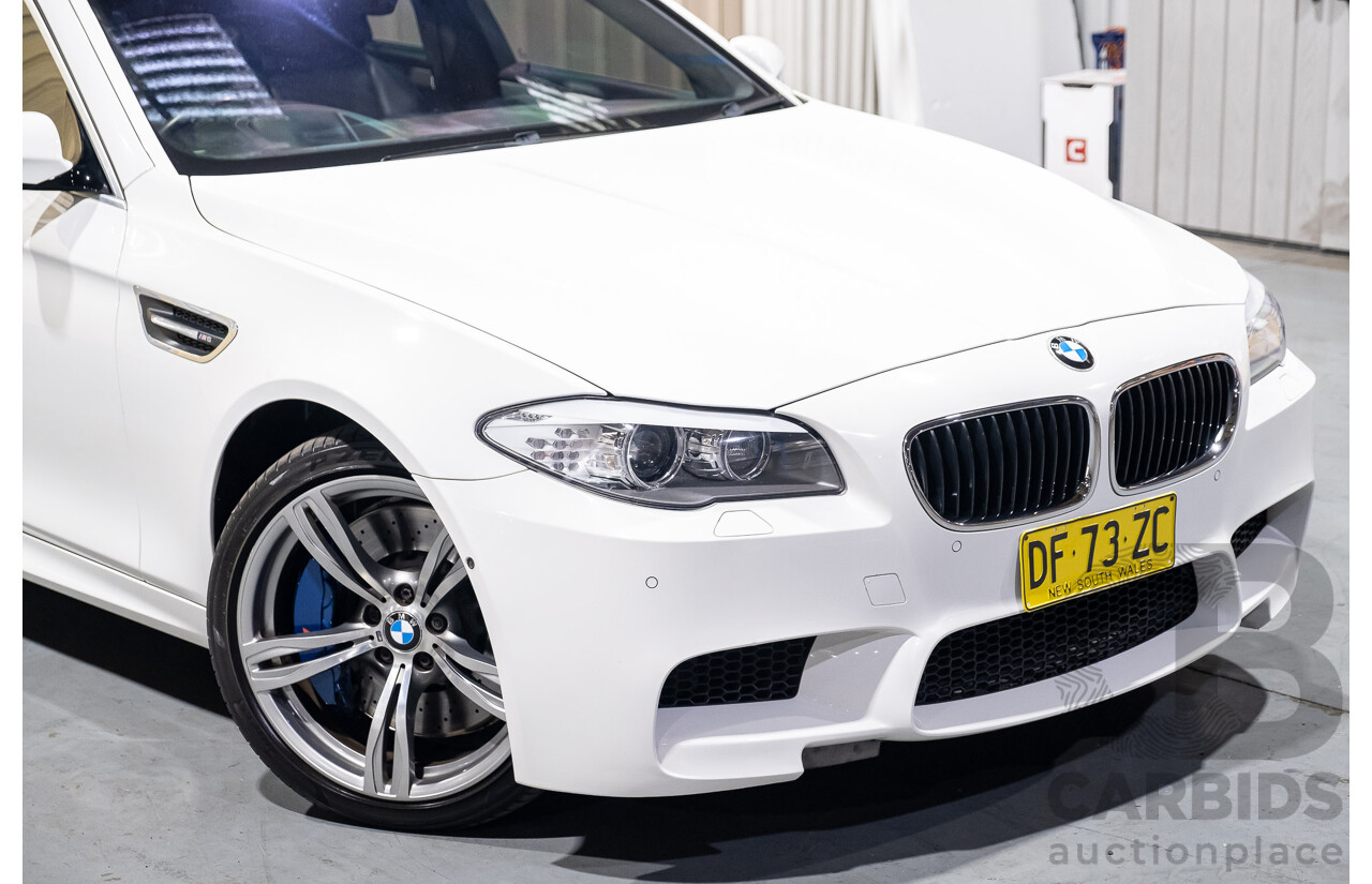 6/2012 BMW M5 F10 MY12 4d Sedan White 4.4L Twin Turbo V8