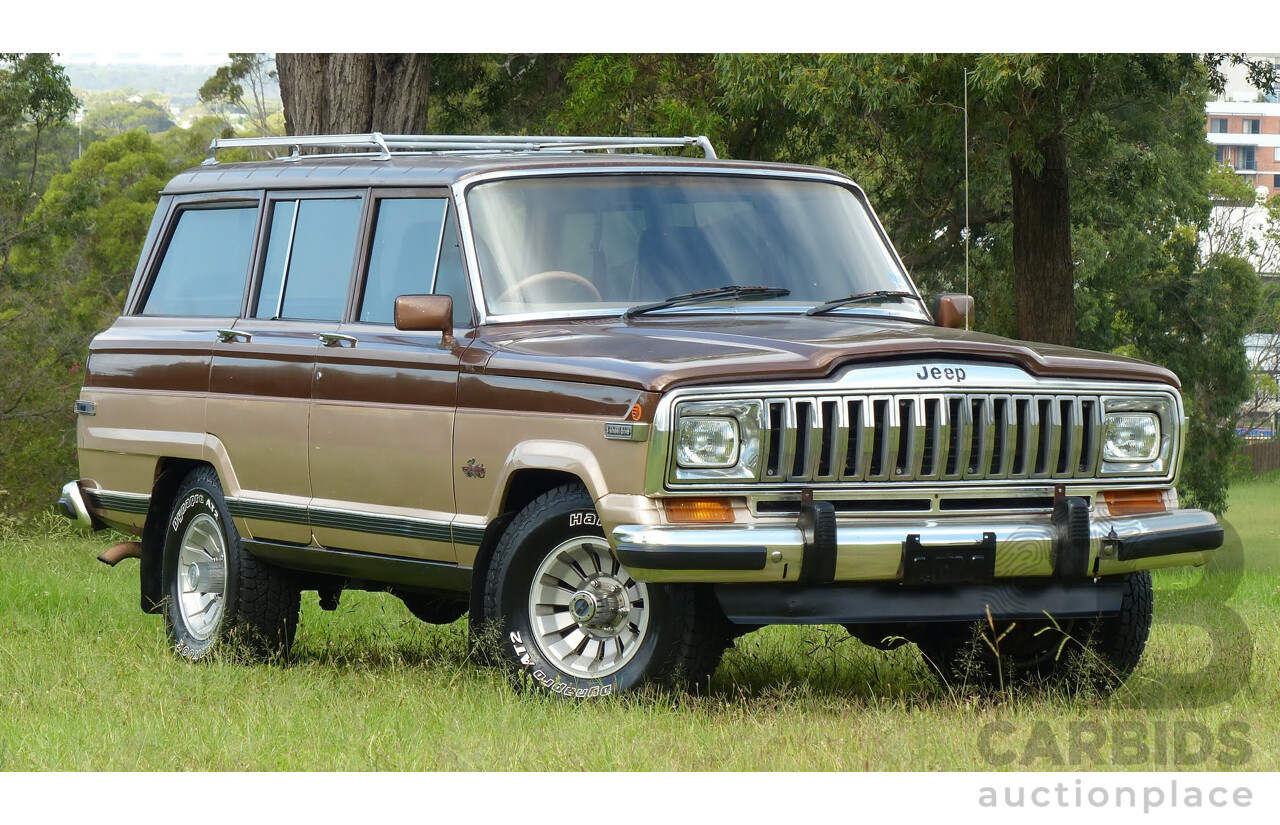 4/1984 Jeep Cherokee SJ Limited (4x4) 4d Wagon Brown/Gold 5.9L V8