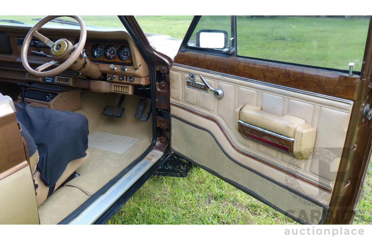 4/1984 Jeep Cherokee SJ Limited (4x4) 4d Wagon Brown/Gold 5.9L V8