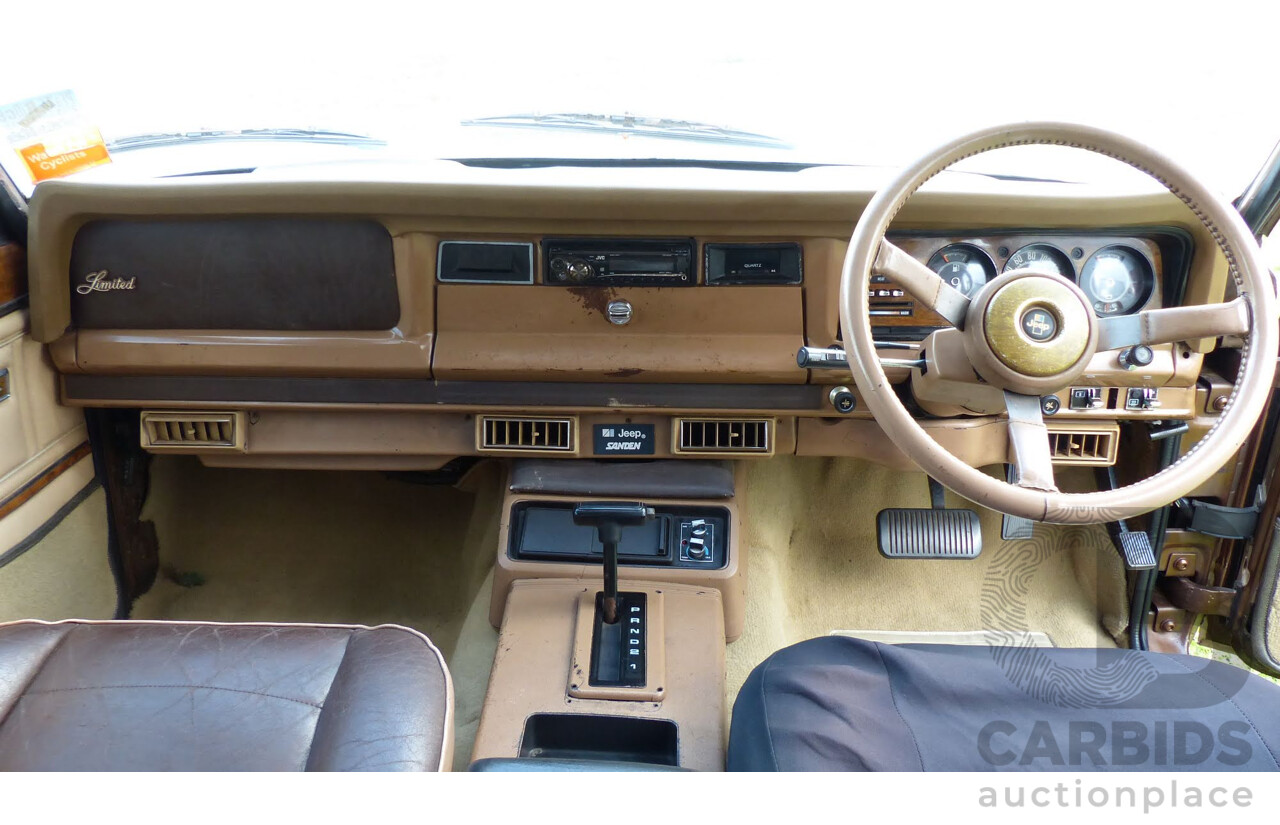 4/1984 Jeep Cherokee SJ Limited (4x4) 4d Wagon Brown/Gold 5.9L V8