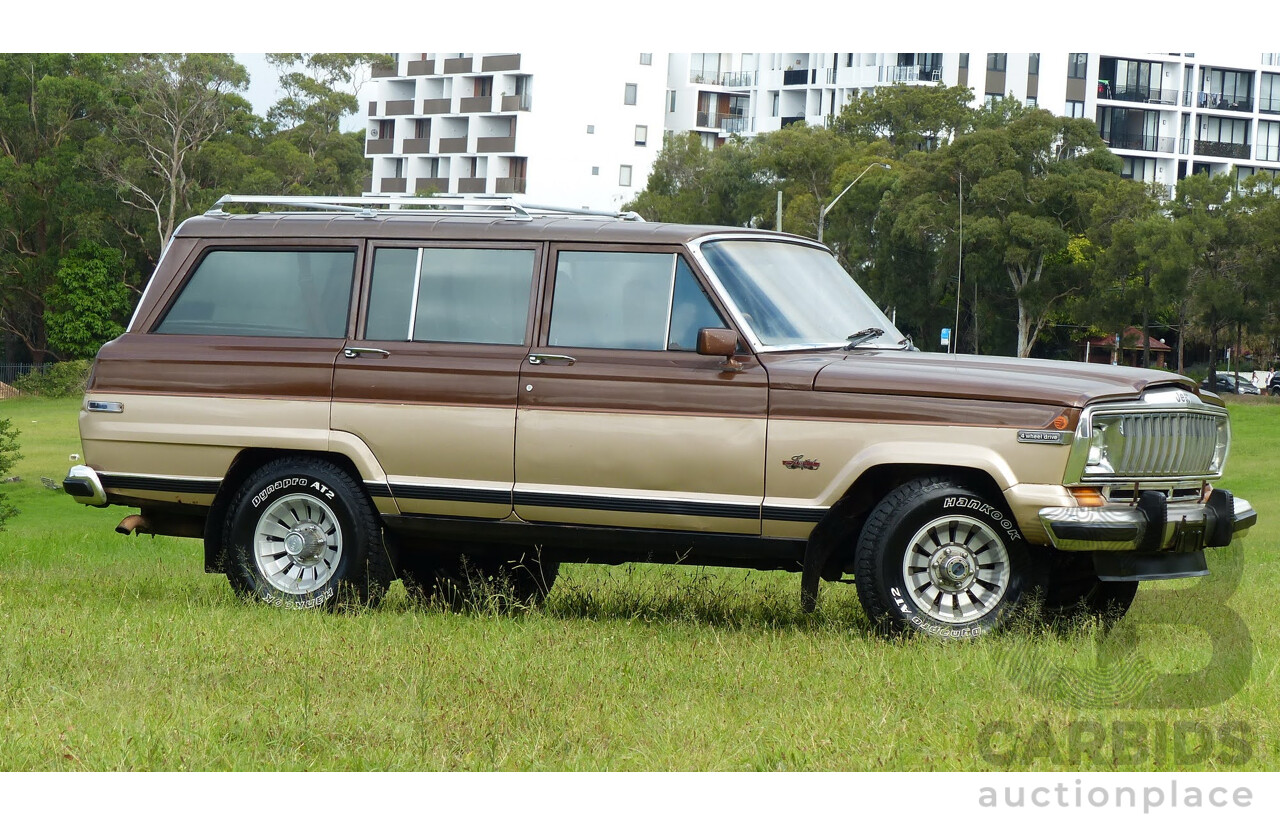 4/1984 Jeep Cherokee SJ Limited (4x4) 4d Wagon Brown/Gold 5.9L V8