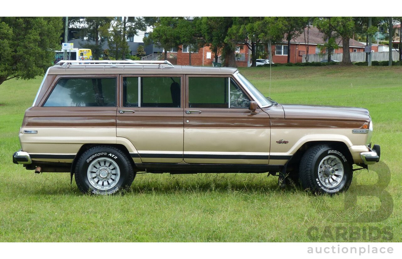 4/1984 Jeep Cherokee SJ Limited (4x4) 4d Wagon Brown/Gold 5.9L V8