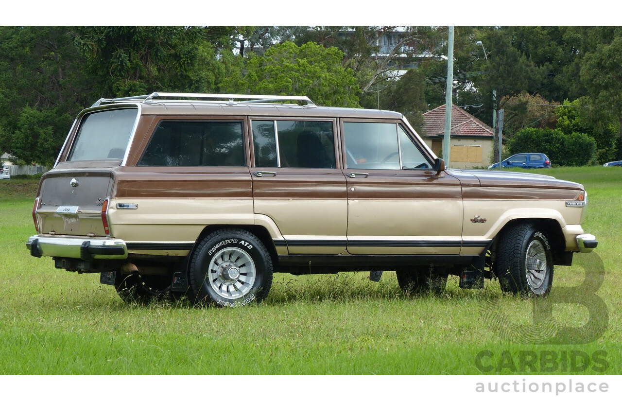 4/1984 Jeep Cherokee SJ Limited (4x4) 4d Wagon Brown/Gold 5.9L V8