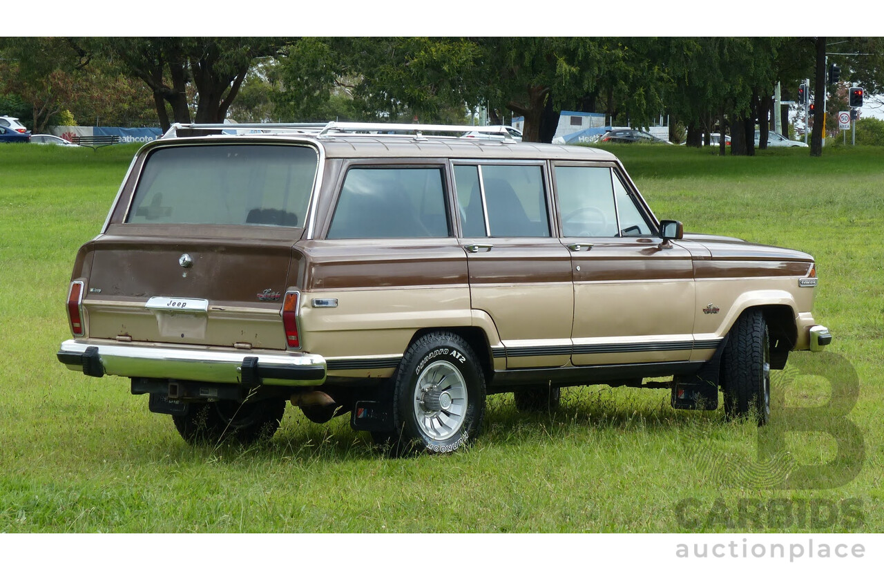 4/1984 Jeep Cherokee SJ Limited (4x4) 4d Wagon Brown/Gold 5.9L V8