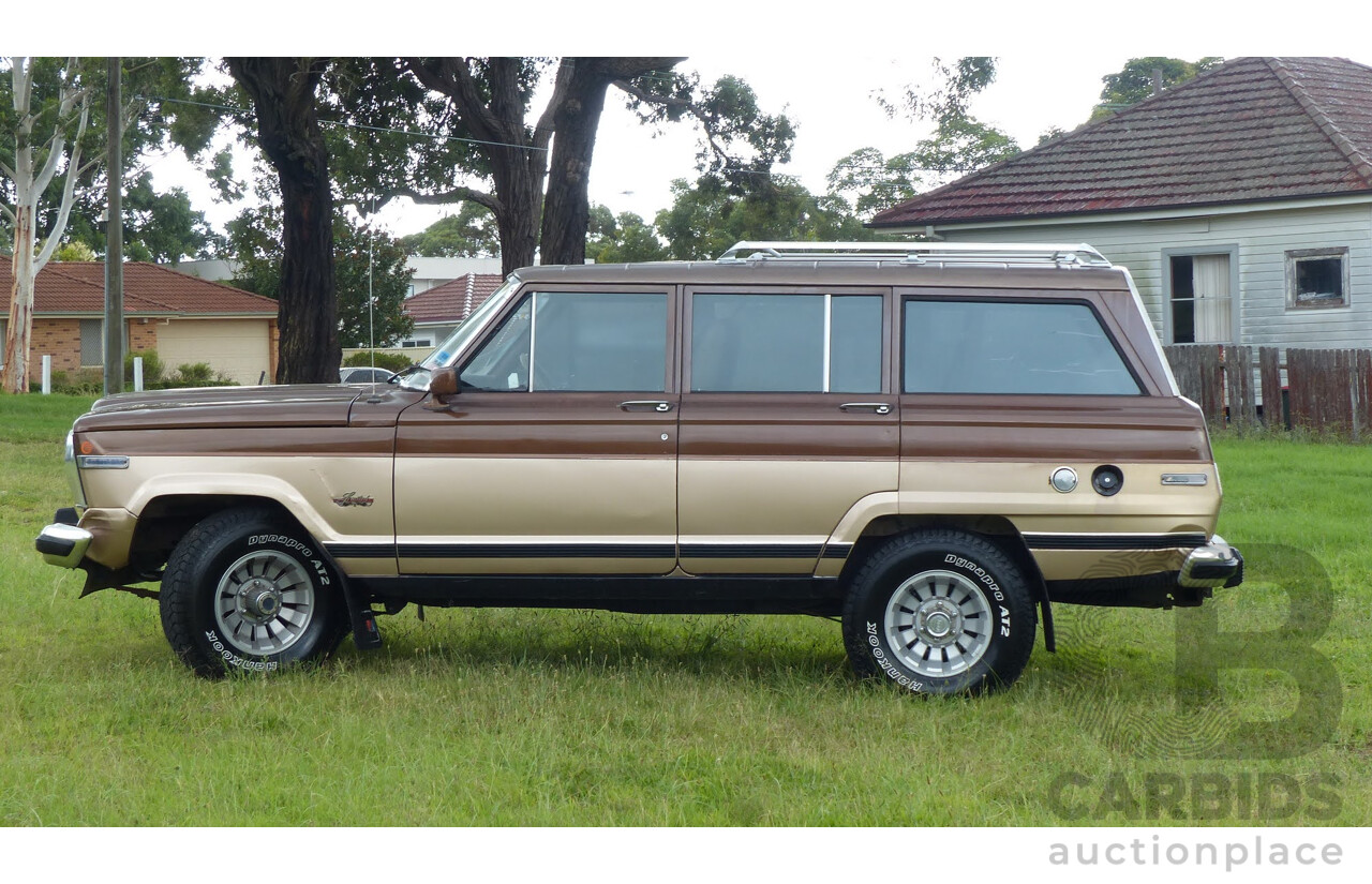 4/1984 Jeep Cherokee SJ Limited (4x4) 4d Wagon Brown/Gold 5.9L V8