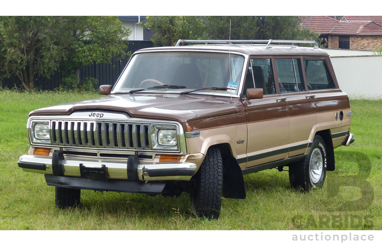 4/1984 Jeep Cherokee SJ Limited (4x4) 4d Wagon Brown/Gold 5.9L V8